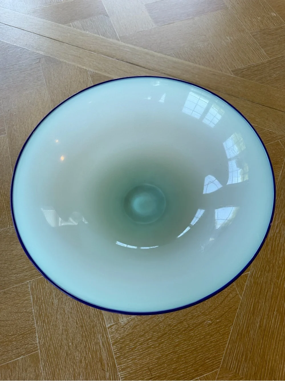 ❤️ Pale Blue Bowl with Blue Lip- Designed by Nicholas Kekic